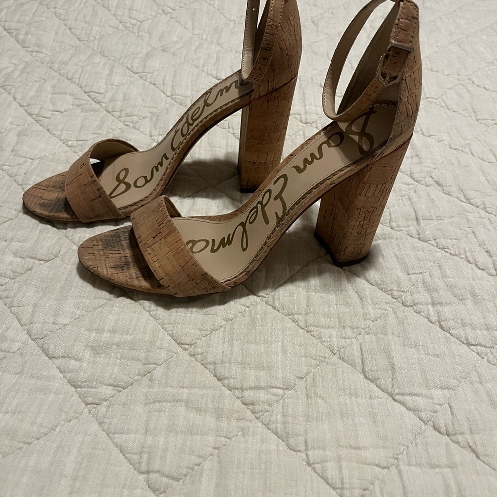 Sam Edelman Tan Block Heel Sandals